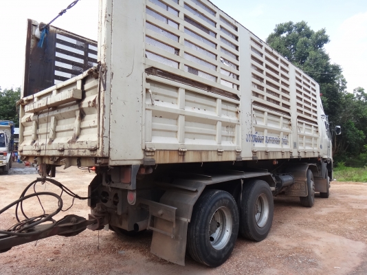 ขายด่วน รถสิบล้อสองเพลาดัมพ์  พ่วง แม่-ลูก   HINO  MEGA  380 ปี 52 ยูโร 3 แม่ยาว7.50 เมตร  ลูกสามเพลายาว  7.50เมตร  เดิมๆ พร้อมใช้งาน