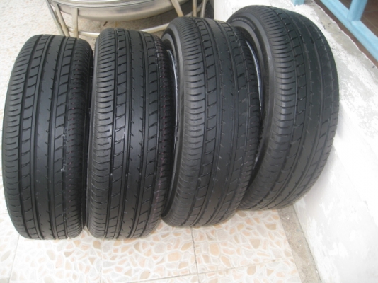 ขายกะทะล้อ Toyota vios ป้ายแดง ขอบ15 4รู100 +ฝาครอบ+ยางปี13