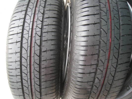 ขายกะทะล้อ Nissan almera ป้ายแดง ขอบ14 4รู100 + ฝาครอบ+ ยางปี13