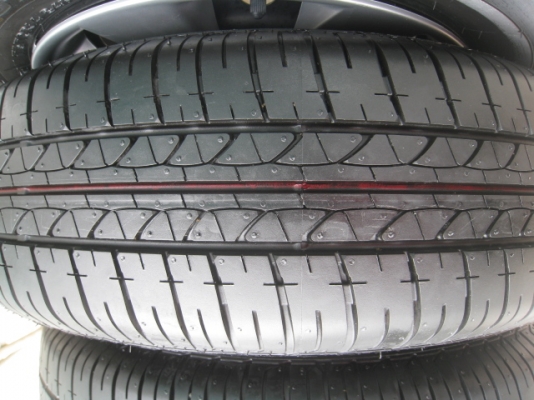 ขายกะทะล้อ Nissan almera ป้ายแดง ขอบ14 4รู100 + ฝาครอบ+ ยางปี13