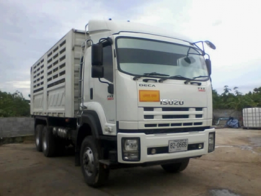 ขายรถ 10 ล้อดัมพ์ ISUZU DECA 360 ปี 2552 กระบะดัมพ์สามมิตรลอนเฉียงคอกเกษตร ราคา 2750000