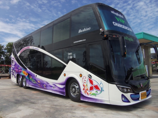 ขายด่วน รถบัสแอร์8ล้อ2ชั้น Mitsubishi ทั้งชุด