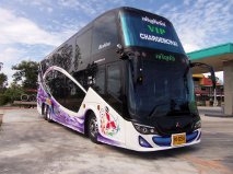 ขายด่วน รถบัสแอร์8ล้อ2ชั้น Mitsubishi ทั้งชุด