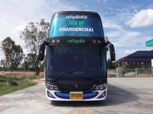 ขายด่วน รถบัสแอร์8ล้อ2ชั้น Mitsubishi ทั้งชุด