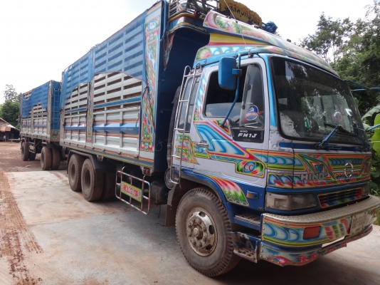 ขายด่วน  รถสิบล้อสองเพลาดัมพ์  พ่วง  แม่-ลูก    HINO  FM  1J  210  สภาพเดิมๆ  พร้อมใช้งาน