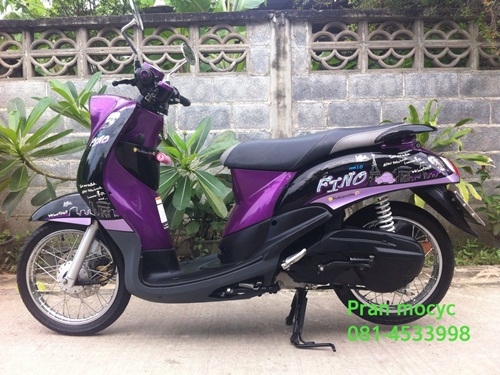 ขายyamaha fino สีม่วงดำ ปี2555