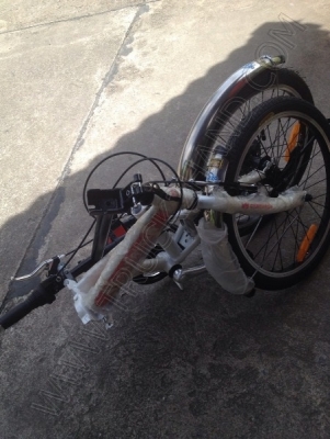 รถจักรยาน สามารถพกพา พับได้ ใหม่ป้ายแดง(ซื้อมาเมื่อ 15-8-56)