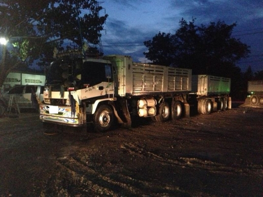 ขายรถสิบล้อ ISUZU DECA FXZ 270 HP EURO2 ปี 48 รถพ่วงแม่+ลูก กระบะดั๊มพ์เหล็ก