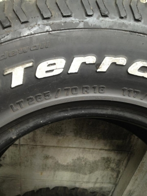 ขายยางBF ALL 265-70-16 1ชุด 4500 ครับ