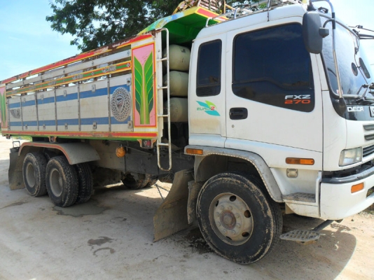 Isuzu Deca 270 Euro 2 แก๊ส 6 ถัง เครื่องดำ แม่ลูก อู่ พงษ์ไพบูรณ์ บ้านโป่ง มี 5 พ่วง