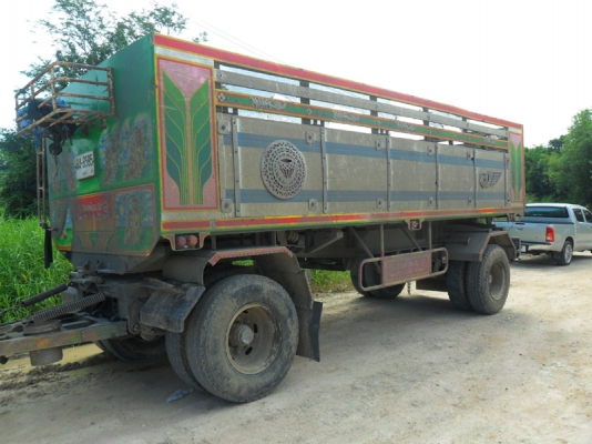 Isuzu Deca 270 Euro 2 แก๊ส 6 ถัง เครื่องดำ แม่ลูก อู่ พงษ์ไพบูรณ์ บ้านโป่ง มี 5 พ่วง