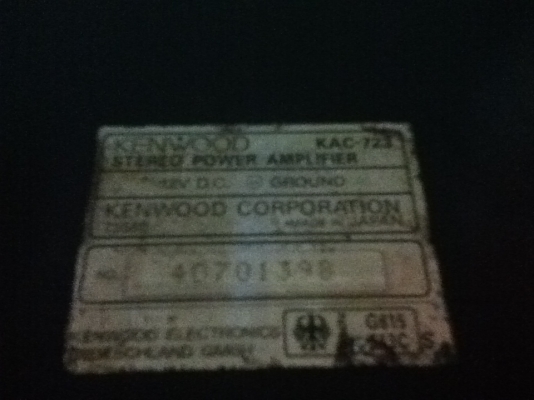 ขายแอมป์ KENWOOD รุ่น KAC-723 (2ch) เสียงดีมากครับใช้ได้ปกติ 1200