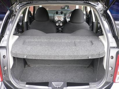 ขายรถ NISSAN MARCH เครื่อง1.2 V ปี 2010 ใช้ E20ได้ ประหยัด สีดำ เกียร์ออโต้ ตัวTop