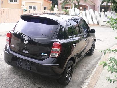 ขายรถ NISSAN MARCH เครื่อง1.2 V ปี 2010 ใช้ E20ได้ ประหยัด สีดำ เกียร์ออโต้ ตัวTop