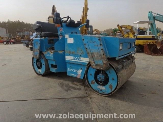 รถบด 1992 Sakai SW350 เครื่องจักรนำเข้ามือสองจากต่างประเทศ สภาพพร้อมใช้งาน สนใจติดต่อ 081-981-9339 บุ๋ม