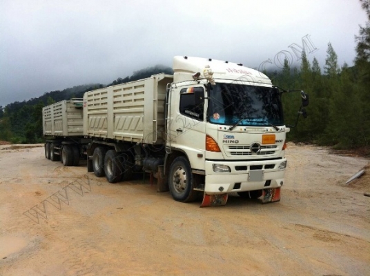 ขายดาวน์รถพ่วง 10 ล้อแม่-ลูก ตัวพ่วงเป็น 3 คานแท้ ขนาด 380 แรงม้า