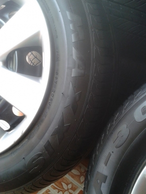 ชุดล้อเหล็ก(NISSAN อัลเมร่า)กระทะเหล็ก+ฝาครอบ+ยาง(ปี12)ดอกเยอะ! ขอบ14"4รู100