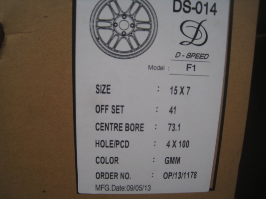 ขายล้อแม็กใหม่ RPF1 ขอบ15 สีไฮเปอร์ซินเวอร์ F7"et41,R8"et35 4รู100ถ้าพร้อมยาง \% ชุดละ 12,500 บาทครับ มี195/55 r15   สนใจติดต่อเล็กคลองสาม (081-3747940)