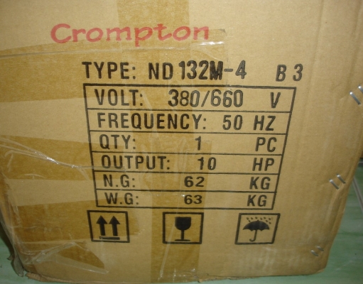 ขายมอเตอร์ crompton 10hp 380v