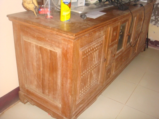 ตู้โชวไม้สักทอง top marble ตู้โชวไม้สักทอง top marble