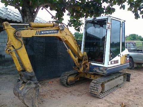 ขายรถแบคโฮ KOMATSU PC-20-5 แอร์มี สภาพเก่านอก พร้อมหางบรรทุก รถสวยราคาย้อมๆ