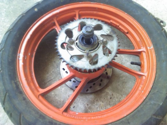 ขายล้อแม็ก Suzuki หลัง 17x3.0 หน้า 17x2.5 ดิสเบรคคู่