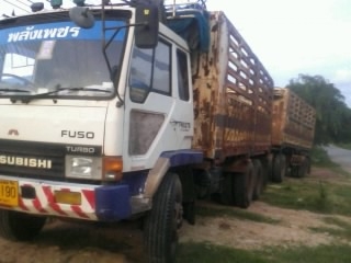 มิตชู  220 แรง พ่วงแม่ลูกดั๊ม