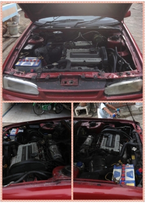 ขายฮุนได*หัวใจอีโว*ติดแก๊ส เครื่อง 4G63 หัวฉีด เกียร์ออโต้ ก.ฟฟ้าใช้ได้ครบ4บาน ก.แจรีโมท ซทล๊อก