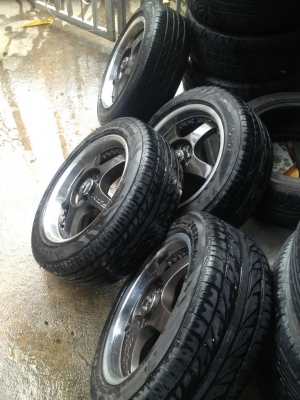 ขายล้อขอบ15 4/00 พร้อมยาง ถูกๆ5000ครับ