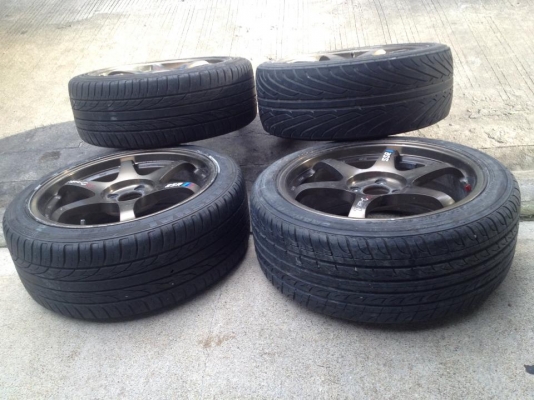 ขายล้อSSr type c rs ขอบ17 กว้าง7.5 4/100 พร้อมยางดอกเยอะถูกๆ 8000 ขายล้อSSr type c rs ขอบ17 กว้าง7.5 4/100 พร้อมยางดอกเยอะถูกๆ 8000