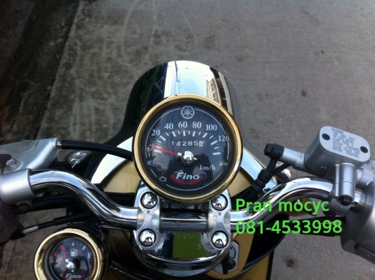 ขายyamaha fino สีดำน้ำตาล ปี2555