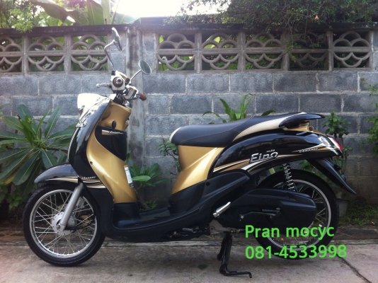 ขายyamaha fino สีดำน้ำตาล ปี2555