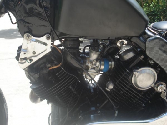 ขาย XV750cc. ฟ้าลั้นแต่ง โอสคู โหดๆ เครื่องดีโครต เก๋า แบตใหม่มีอินวอย 39000 ด่วน