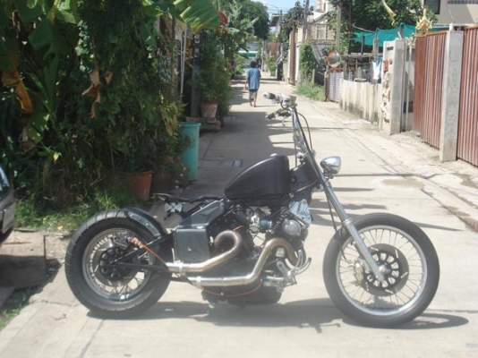 ขาย XV750cc. ฟ้าลั้นแต่ง โอสคู โหดๆ เครื่องดีโครต เก๋า แบตใหม่มีอินวอย 39000 ด่วน