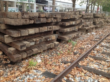 ขายไม้หมอนรถไฟ จำนวนมาก ราคาถูก