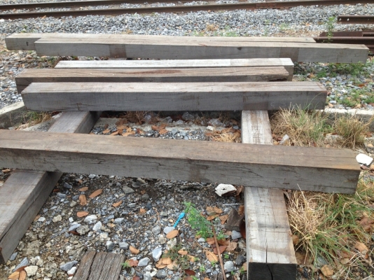 ขายไม้หมอนรถไฟ จำนวนมาก ราคาถูก