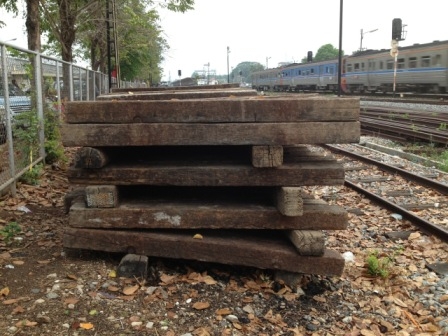 ขายไม้หมอนรถไฟ จำนวนมาก ราคาถูก