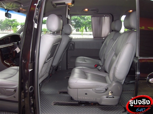 KIA CARNIVAL 2.4 GS สีดำ ปี 2005 รถตัวถังสวย พร้อมใช้ ภายในเนี้ยบมาก