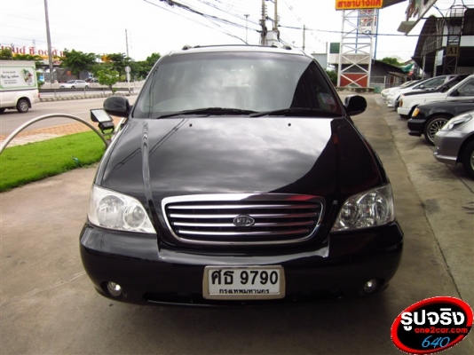 KIA CARNIVAL 2.4 GS สีดำ ปี 2005 รถตัวถังสวย พร้อมใช้ ภายในเนี้ยบมาก