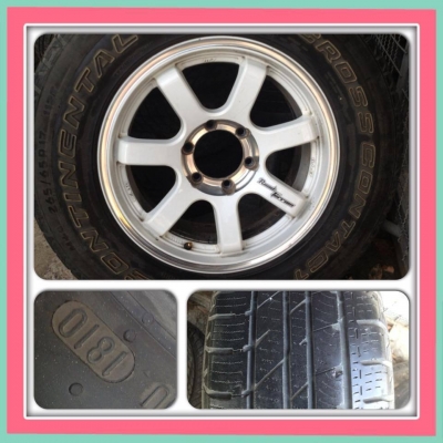 ขายแม็กมือ2 Lenso RT7ขอบ 17 6รู139 +ยางปี10 ราคา 11,500 บ ถูกๆๆ