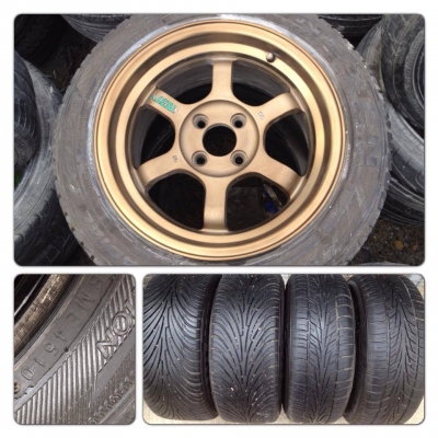 ขายแม็กมือ2 TE37v (K-Speed) ขอบ15 กว้าง8 +ยางปี10กับ11 ดอกเยอะ 12,300 บาทถูก