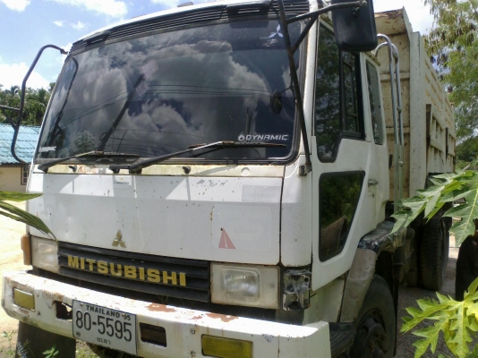 รถบรรทุกสิบล้อ ดัมพ์ Mitsubishi ไอ้หลง FUSO (FN527MA) เครื่อง 190 แรงม้า (6D16) 2 เพลา. 10 Speed ซัซซี่สวย ยางดี 840,000