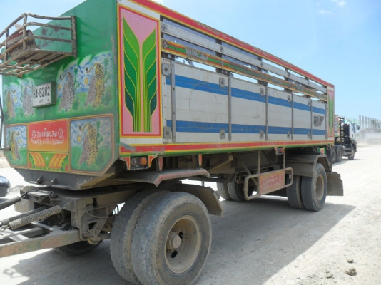 Isuzu Deca 270 Euro 2 แก๊ส 6 ถัง เครื่องดำ แม่ลูก อู่ พงษ์ไพบูรณ์ บ้านโป่ง มี 5 พ่วง