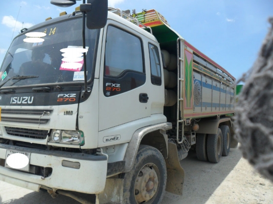 Isuzu Deca 270 Euro 2 แก๊ส 6 ถัง เครื่องดำ แม่ลูก อู่ พงษ์ไพบูรณ์ บ้านโป่ง มี 5 พ่วง