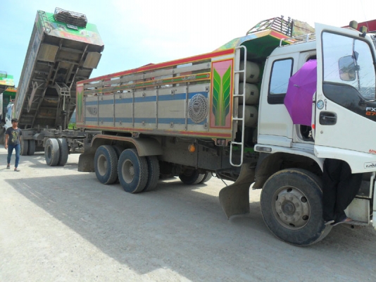 Isuzu Deca 270 Euro 2 แก๊ส 6 ถัง เครื่องดำ แม่ลูก อู่ พงษ์ไพบูรณ์ บ้านโป่ง มี 5 พ่วง