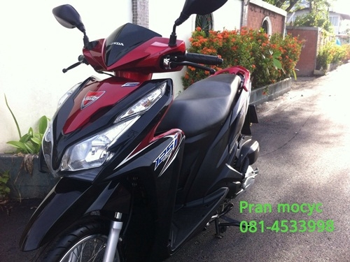 ขายHONDA click สีดำเเดง ปี2555 ขายHONDA click สีดำเเดง ปี2555