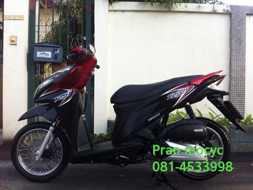 ขายHONDA click สีดำเเดง ปี2555