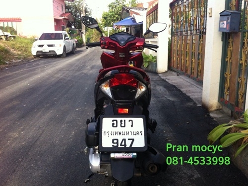 ขายHONDA click สีดำเเดง ปี2555 ขายHONDA click สีดำเเดง ปี2555