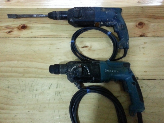 ขายสว่านโรตารี่3ระบบ2ตัวยี่ห้อBOSCH&amp;MAKITAพร้อมใช้งานขายไม่แพงครับ