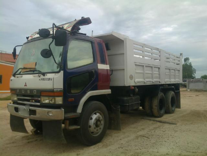 ขายรถบรรทุกสิบล้อดั๊มพ์ Mitsubishi MA เครื่อง 6D16 turbo 10 เกียร์ ช่วงล่าง turbo 2 เพลาด,สามมิตร หัวตาเพชร ทะเบียนพร้อม